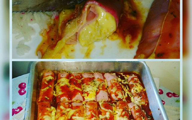 Canelone Invertido de cabelinho de anjo