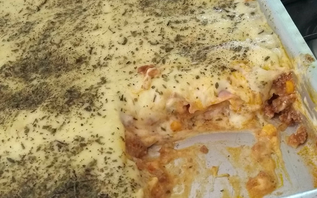 Lasanha de carne moída pratica
