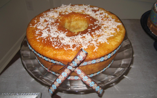 Bolo de fubá molhadinho