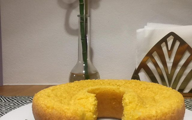 Bolo de milho sem glutén