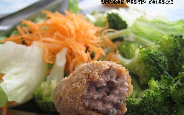 Croquete de carne muito fofo