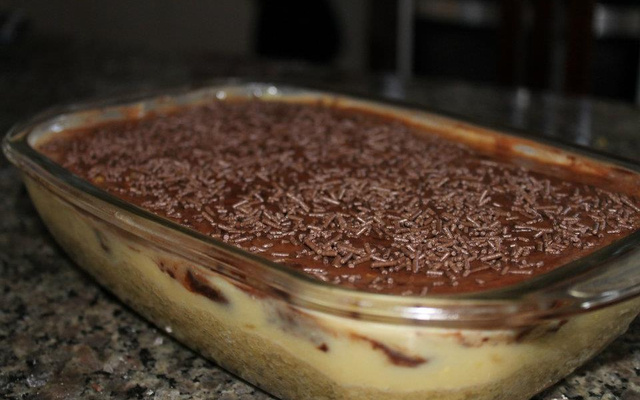 Torta de mexerica com chocolate