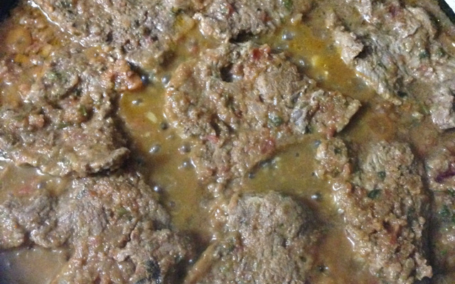 Bife de frigideira ao molho