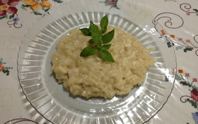Risoto de palmito cremoso