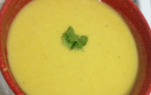 Creme de milho vegano