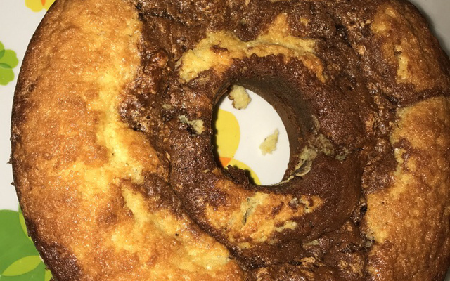 Bolo mármore para lanche