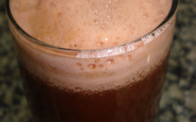 Suco de melancia e couve