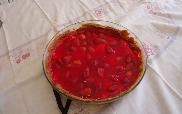 Torta fácil de morango