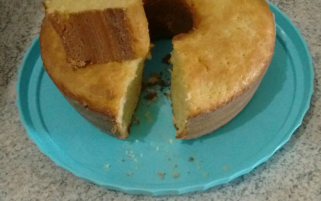 Bolo de fubá com amido de milho