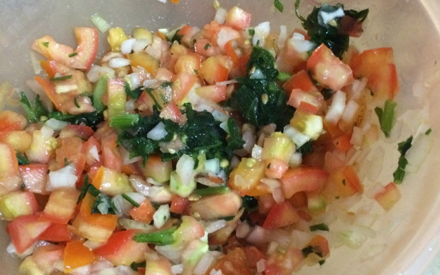 Vinagrete para churrasco