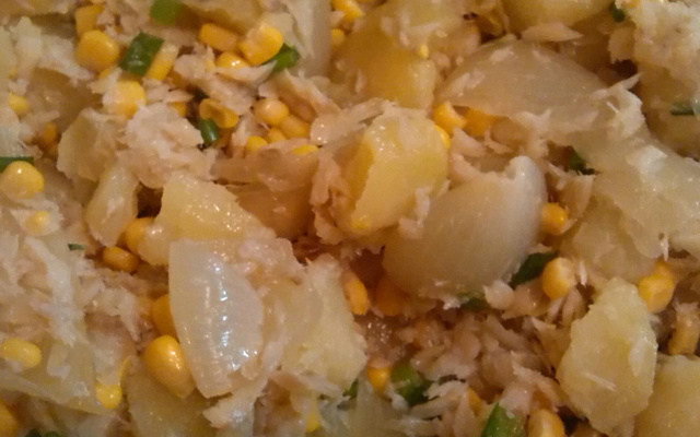 Salada de bacalhau com batata