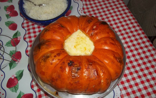 Camarão na moranga do Luiz