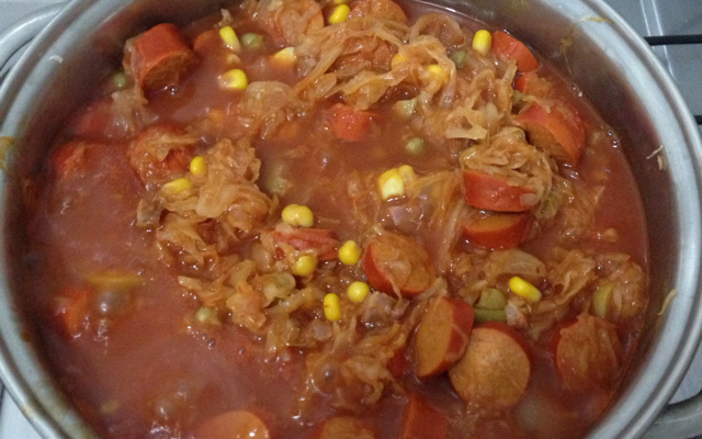 Molho de cachorro quente com bacon