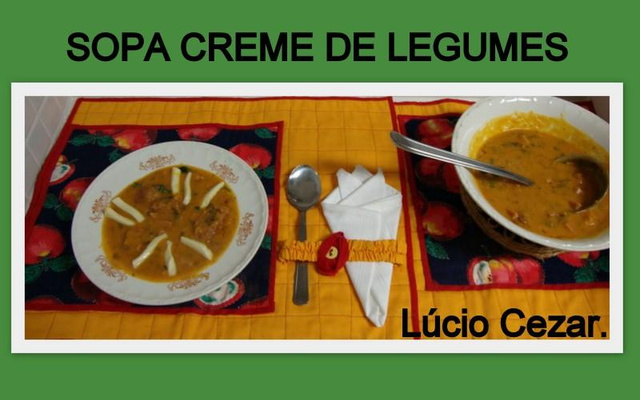 Sopa creme de legumes