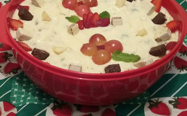 Pavê de baunilha e chocolate