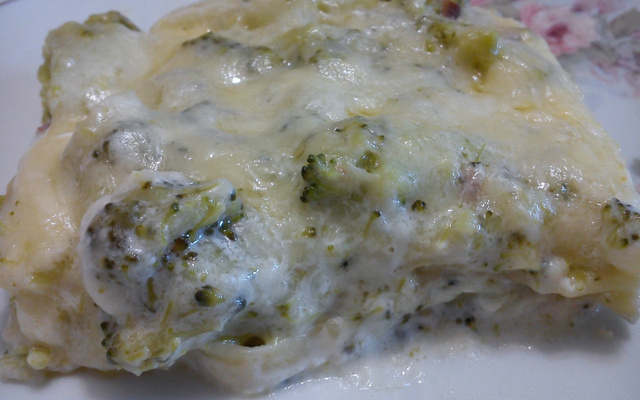 Lasanha de brócolis