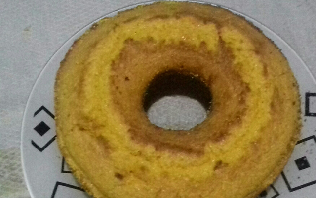 Bolo de milharina caseiro