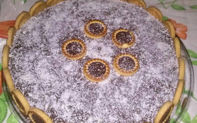 Torta de banana crocante