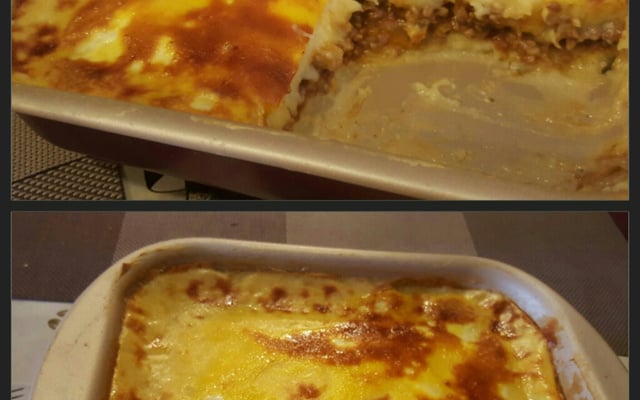 Bolo de batata com carne moída