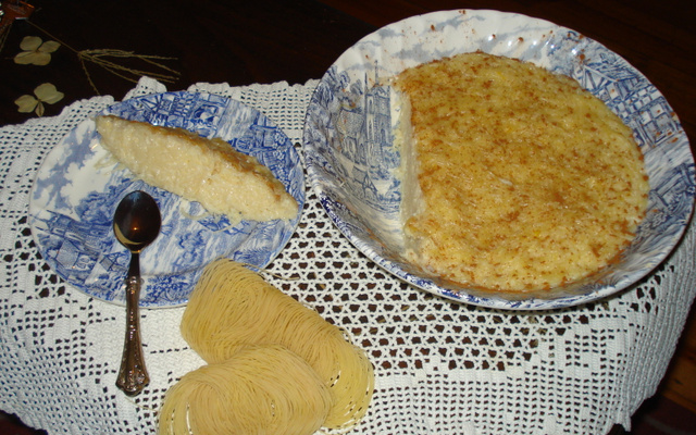 Sobremesa de massa doce