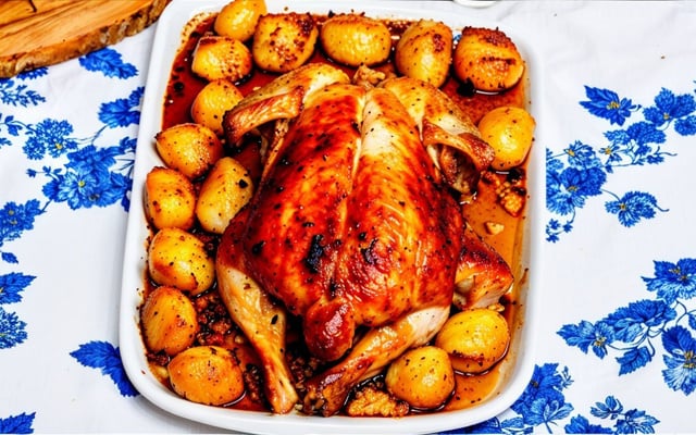 Frango assado inteiro e descomplicado