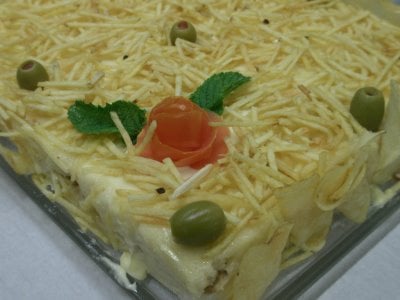 Bolo salgado de frango