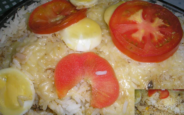 Arroz de forno com frango