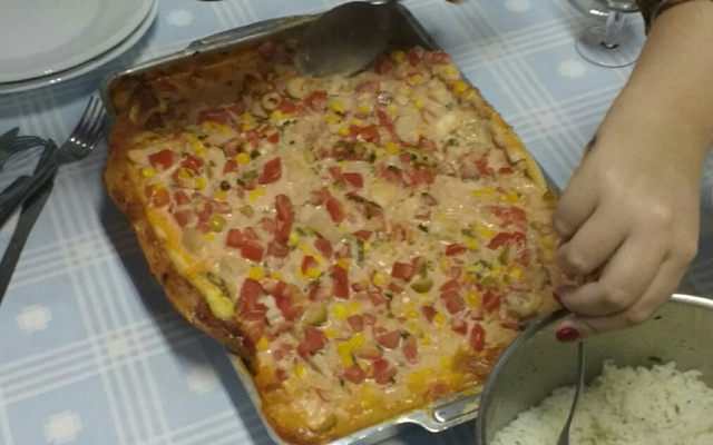 Pacu assado ao molho podre