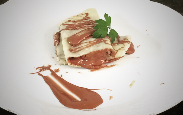 Crepe de chocolate