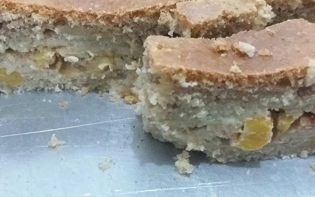 Bolo salgado de trigo integral e aveia