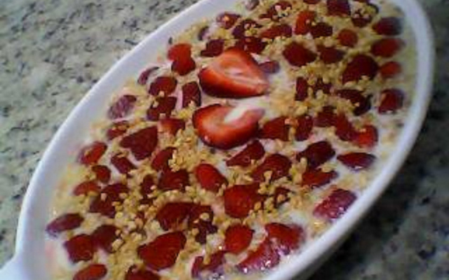 Sobremesa de morango