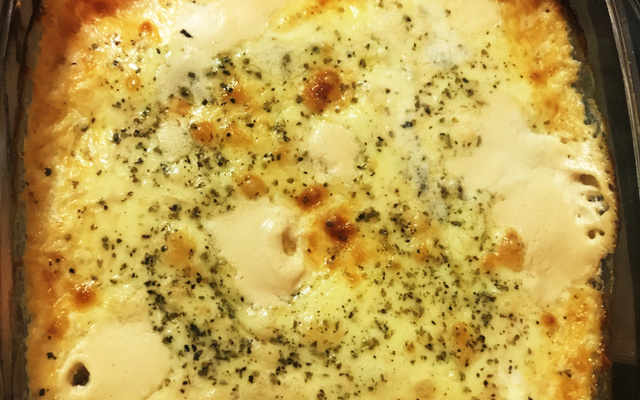 Batata gratinada com atum