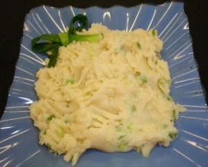 Purê de batata doce e maçã