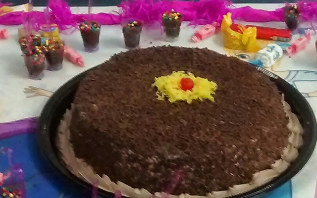 Doce de banana com chocolate