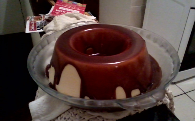 Manjar de coco com chocolate