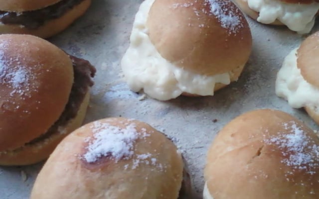 Sonho diferente assado e frito