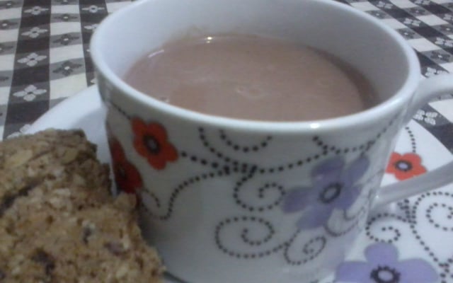 Chocolate quente com canela