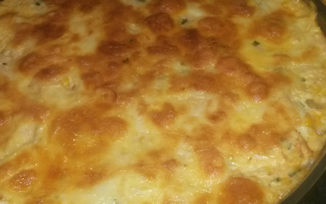 Frango com creme de milho