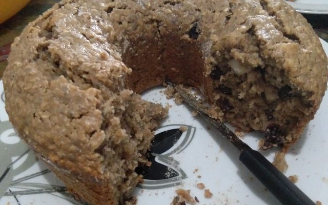 Bolo de banana integral