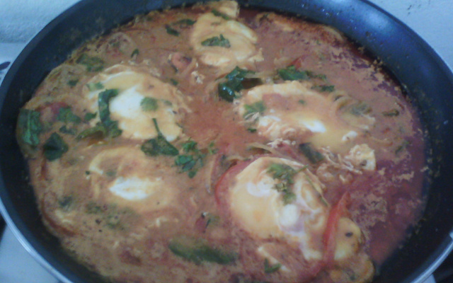 Moqueca de ovo com sardinha