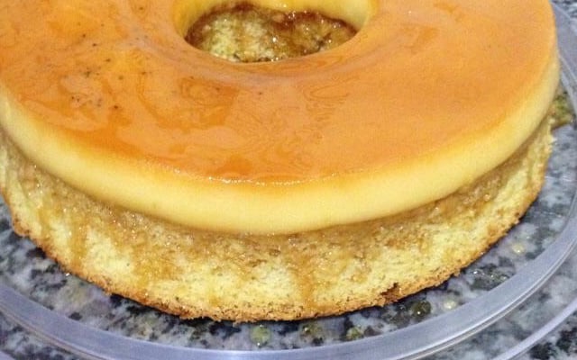 Bolo pudim de laranja