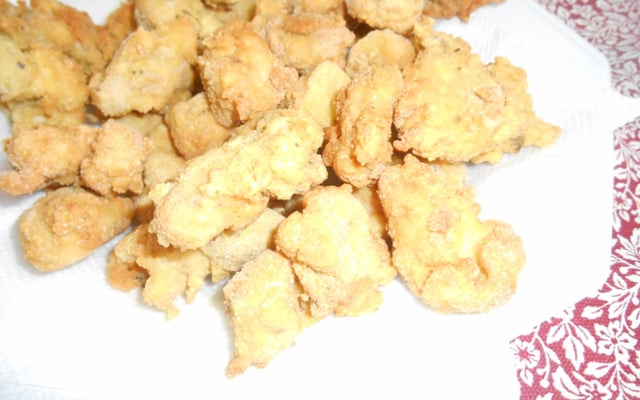 Frango empanado para petiscar