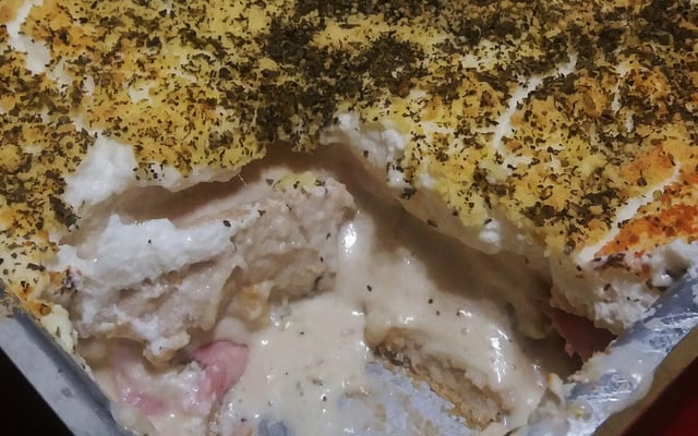 Lanche de forno delicioso