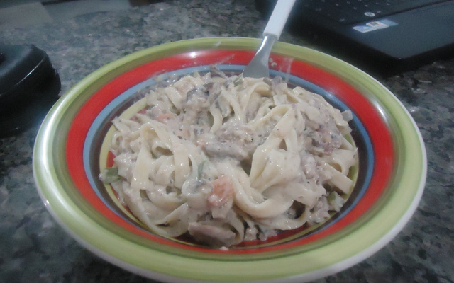 Macarrão com sardinha