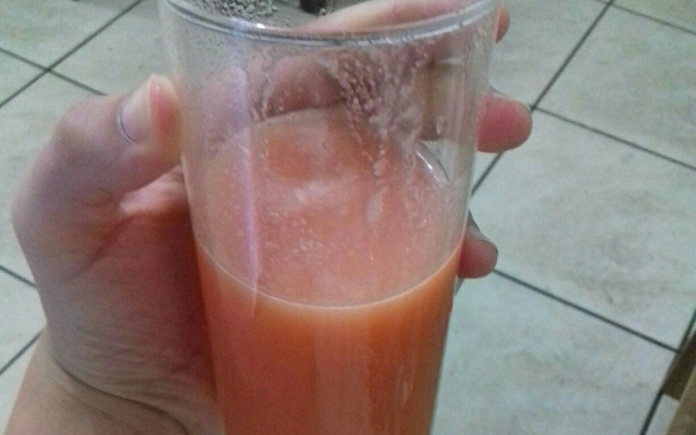 Batida de melancia e banana