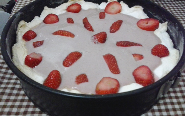 Torta de morango da mamãe