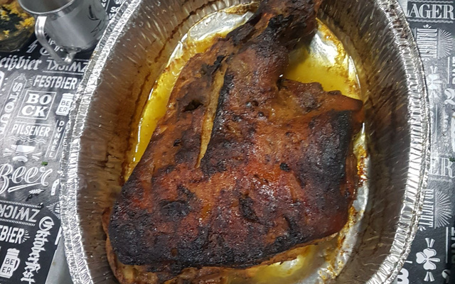 Pernil temperado do Moleza