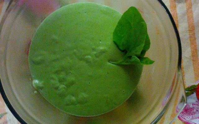 Creme de espinafre da Paty