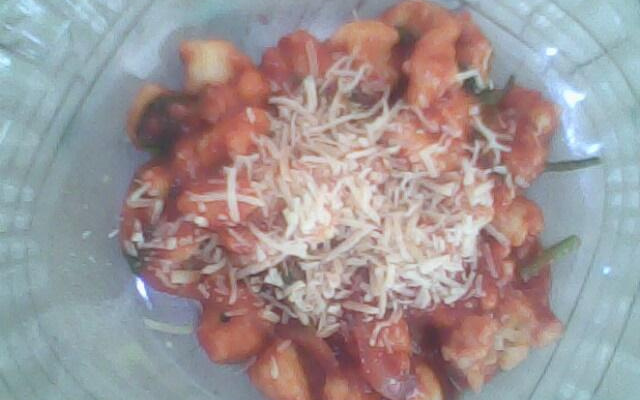 Nhoque de mandioquinha