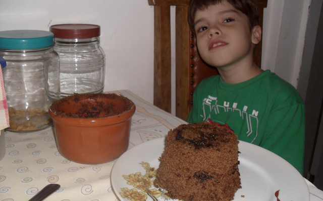 Bolo de micro-ondas da Adriana